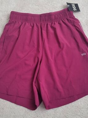 DSG Men's 7" Stride Run Shorts Size Small Raspberry Sherbet